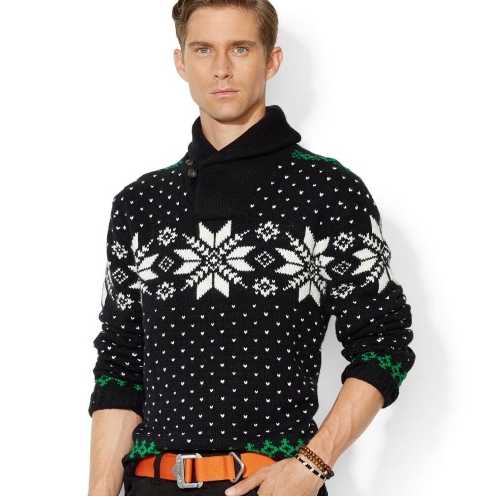 Polo Ralph Lauren Snowflake Sweater, XL